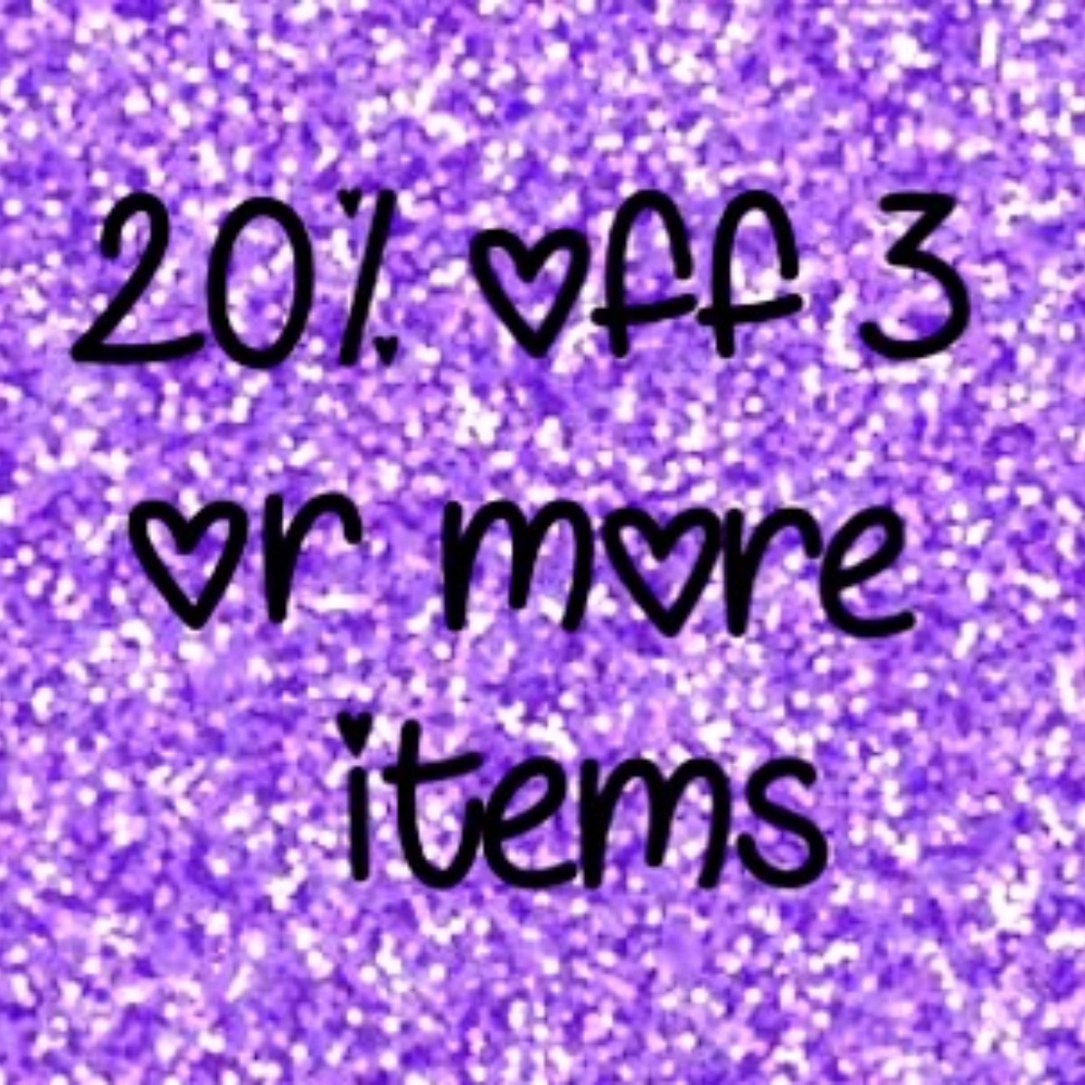 Get 20% off when you buy three or more items!